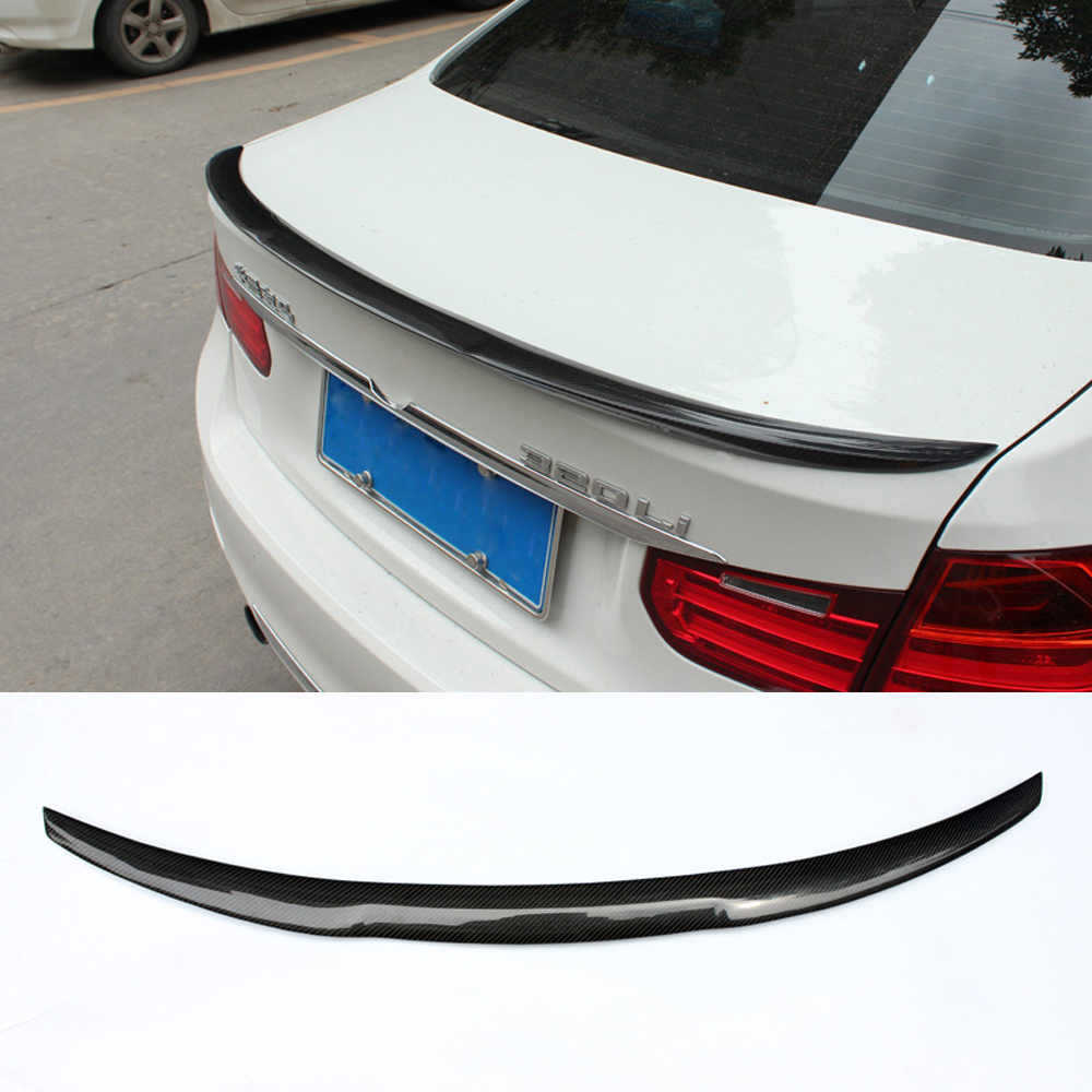

M4 Stye Carbon Fiber Glossy Car Auto Rear Spoiler Trunk Wings Lip For BMW 3 Series F30 Spoiler 320i 330i 335i Sedan 2012-2017