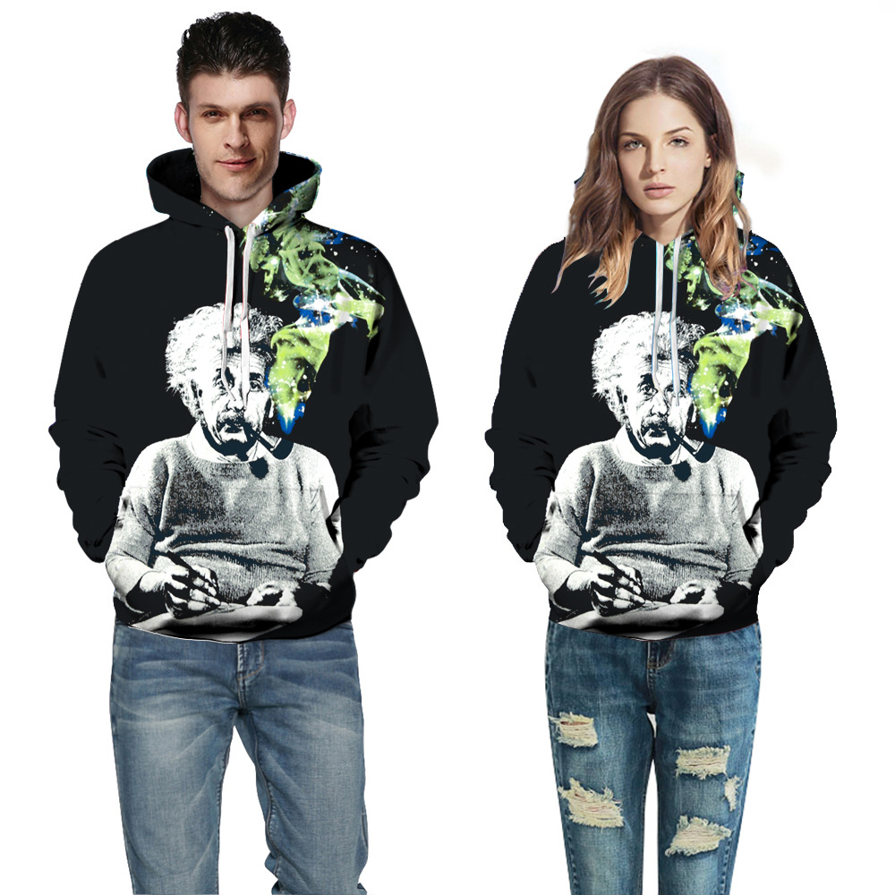 

Muscleguys Hoodies Fashion Men/Women 3d Sweatshirts With Hat Digital Print Smoking Hoody Tops, As show