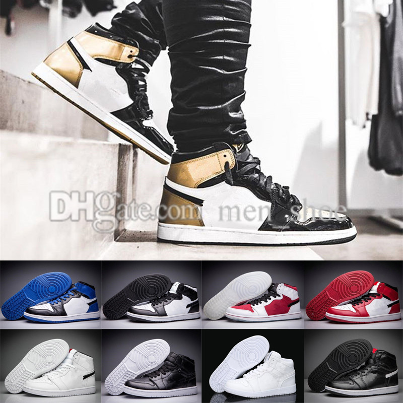 

2018 NEW1 basketball shoes bred banned Top 3 royal reverse shattered backboard Black Toe Chicago UNC Metallic Red men women sneakers US 8-13, #11