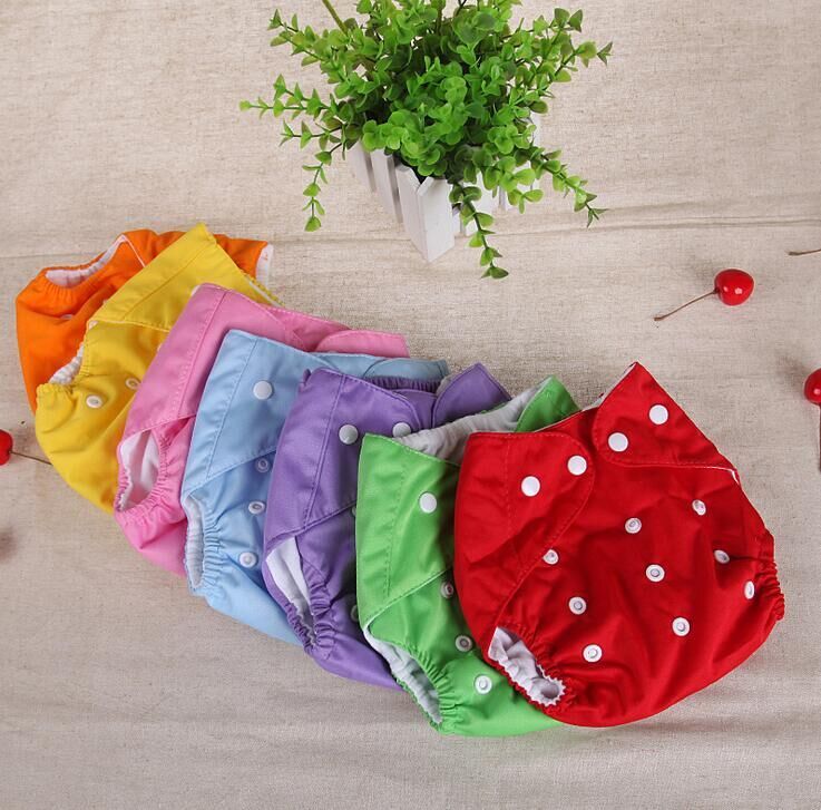 Baby Cloth Nappy Nappies Washable Reusable Grid Cotton Training Pant Fraldas Winter Summer Version Diapers Mix 30 Pieces Wholesale-image-427663901