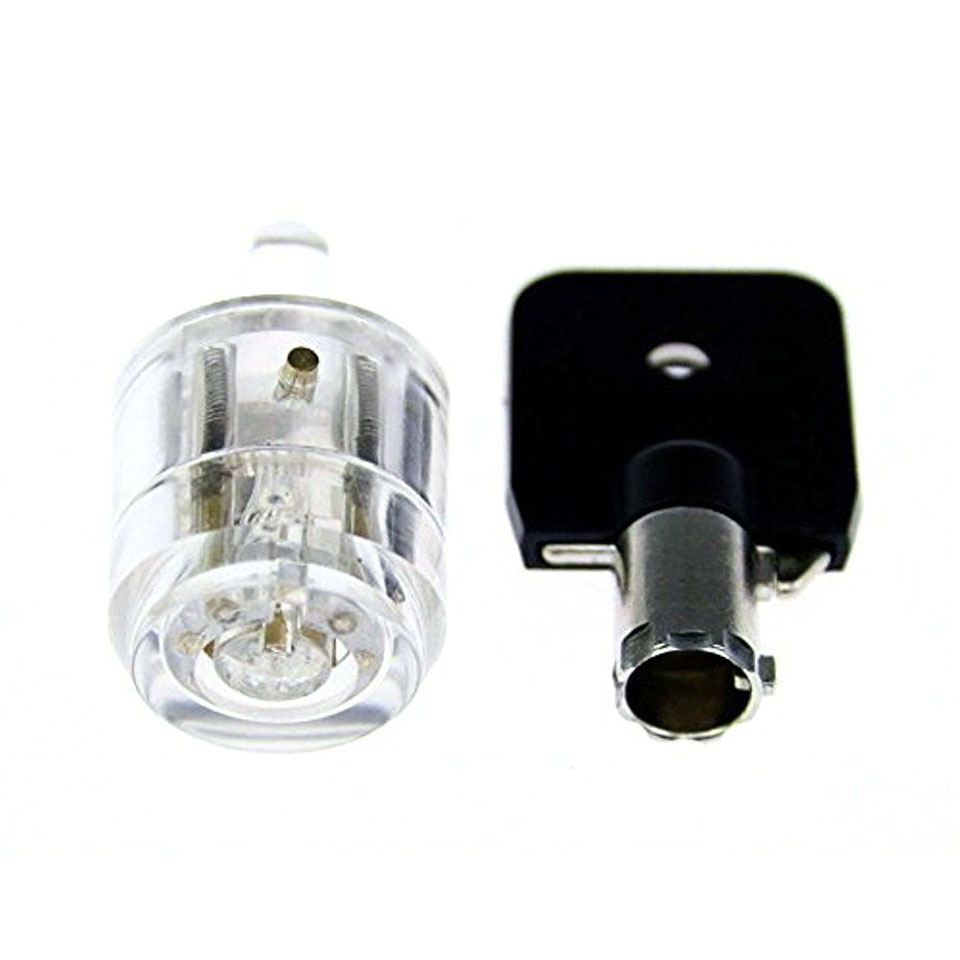 

Clear Tubular Practice Lock - Locksmith Training Practice Lock for Beginners