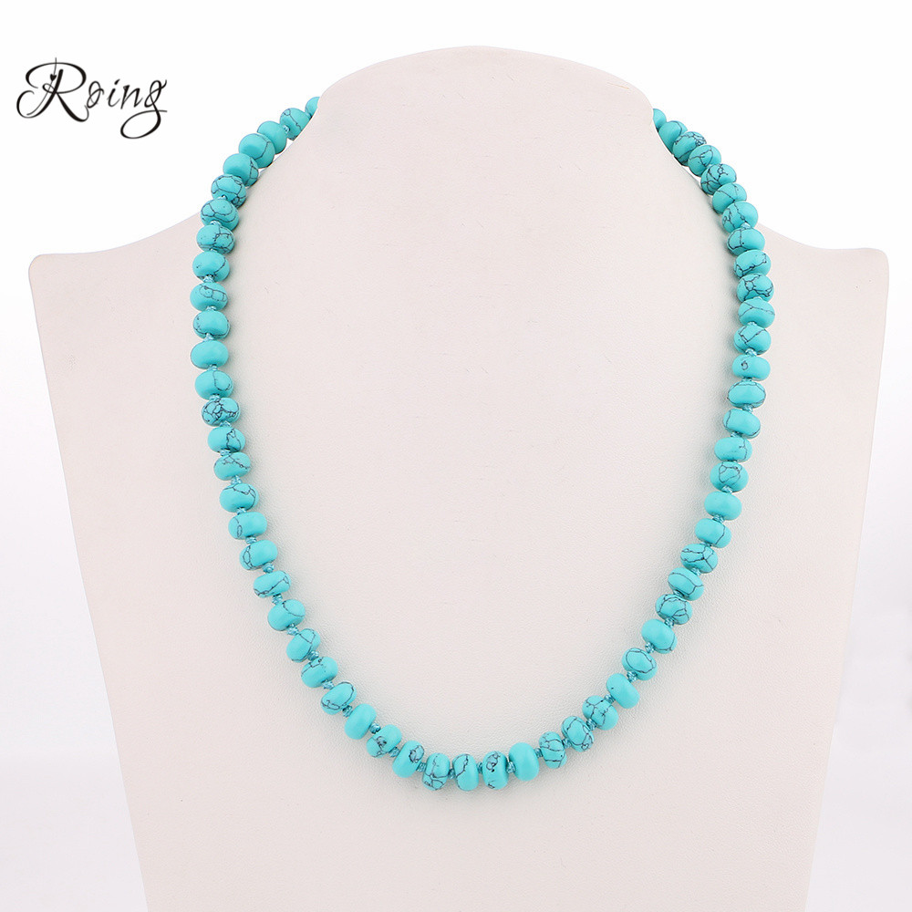 

Roing Colorful Crystal Power Necklace Round Natural Stone Crystal Men Women Punk Fashion Necklaces Jewelry Accessory N175-190