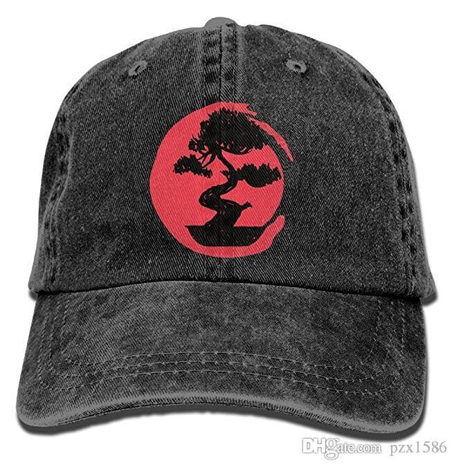 

pzx@ Baseball Cap For Men Women, Bonsai Tree Silhouette Women's Cotton Adjustable Jeans Cap Hat Multi-color optional, Grey