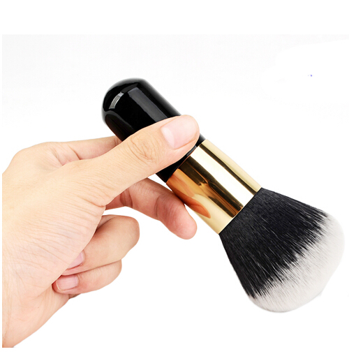 New Big Size Face Flat Foundation Brush Short Handle Cosmetic Makeup Brush Dome Blush Women Beauty Makeup Tool-image-431508538
