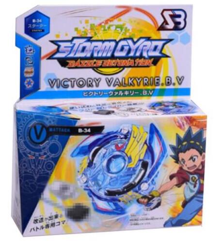

8 Stlyes New Spinning Top Bayblade BURST B-34 With Launcher And Original Box Metal Plastic Fusion 4D Gift Toys For Children