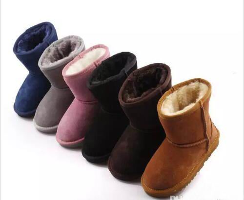 

2018 will sell the new real Australian WGG high quality kids boy girl children baby warm snow boots juvenile student snow winter boot, 5281 grey