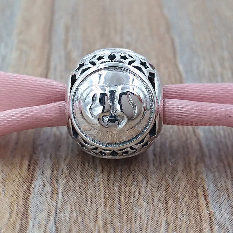 

Authentic 925 Sterling Silver Beads Gemini Star Sign Charm Charms Fits European Pandora Style Jewelry Bracelets & Necklace 791938