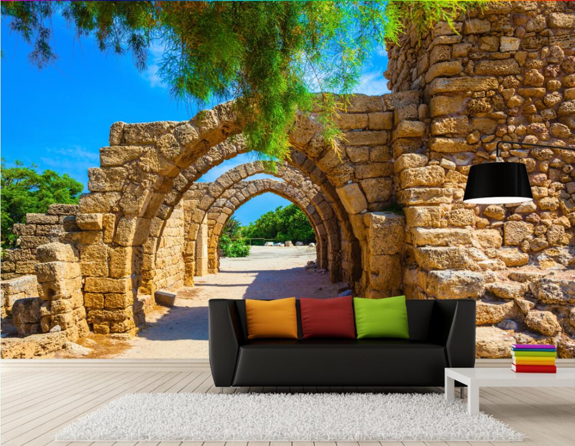 

3d wallpaper custom photo European retro arch ruins, monuments, murals, murals wallpaper for walls 3 dlandscape wall tapestry 3d, Picture shows