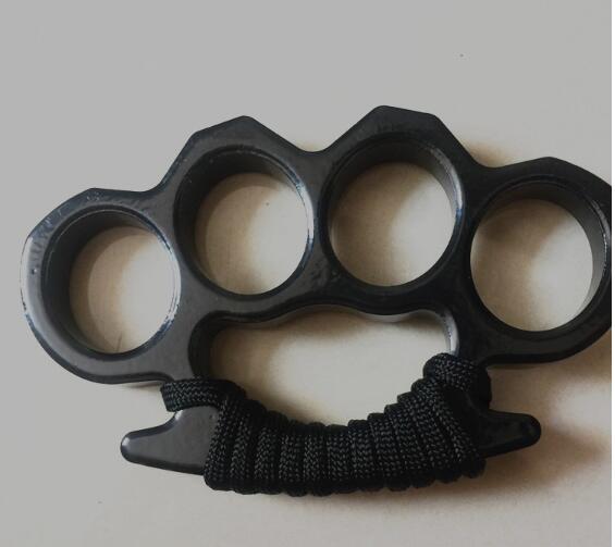 

Rope cover Portable Four Finger Ring Buckle Self-Defense Fingers Hand Sub Iron Fist Tiger with Oxford Bag Free shipping