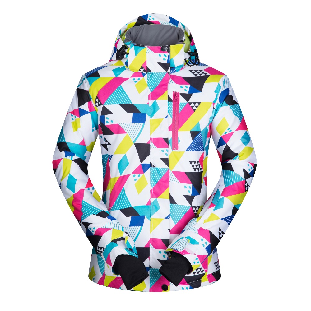 High Quality Women Snow Skiing Jacket Windproof Waterproof Breathable Women's Snowboard Colorful Clothes Winter Sportscoat Hiking