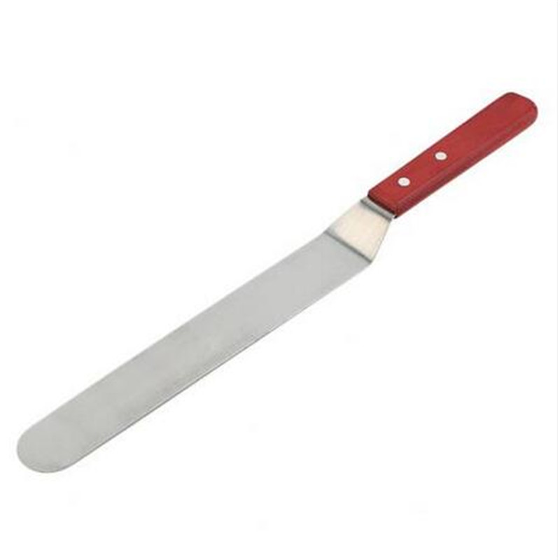 

10 Inch Stainless Steel Butter Cake Cream Practical Spatula Wooden Handle Baking utensils cake tool