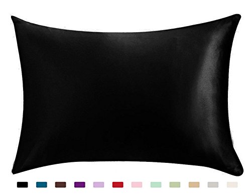 100% Silky Satin Hair Beauty Pillowcase, Standard/Queen 1PC Pillow Case-image-423177986
