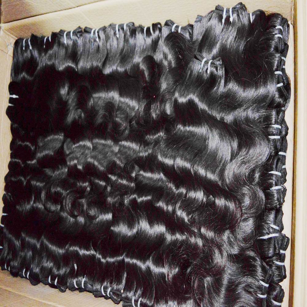 

Cheapest body wave weft Peruvian processed hair 20pcs/lot wavy texture shopping around weaves, Black color