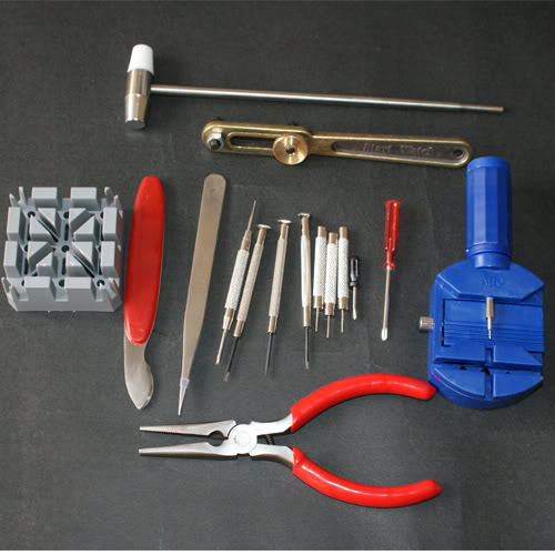 

2017 High Quality New Universal 16PC/Set Watch Clock Opener Tool Kit Watch Repair Tool Cell Pin Remover Fixed Tools Watchmaker