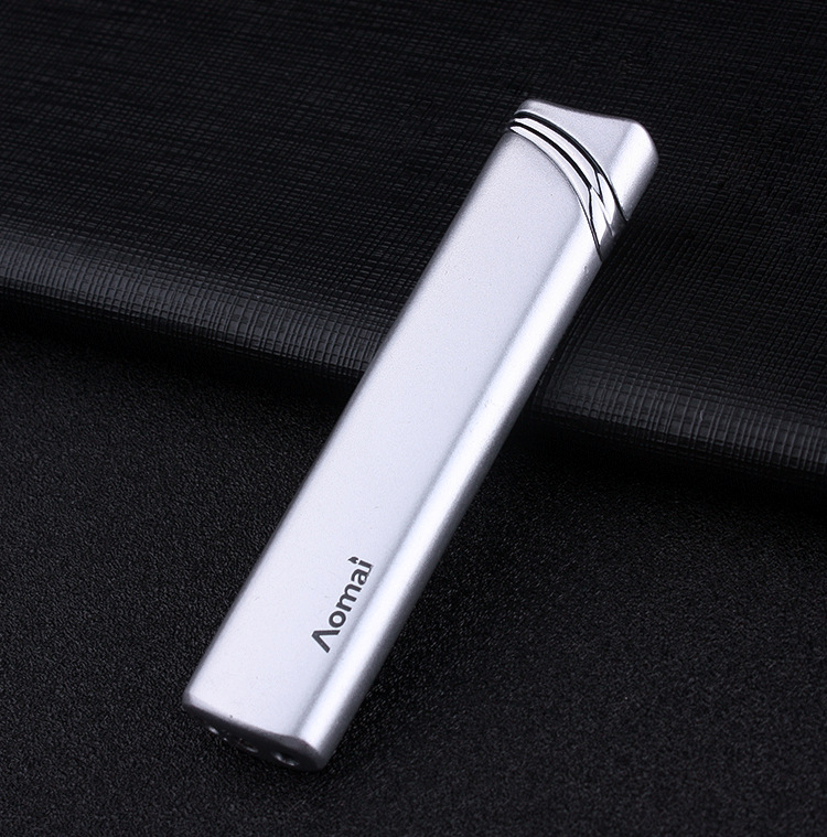 

New Arrival Genuine Aomai Compact Jet Butane Lighter Torch Wind-proof Lighters Green Flame Fashion Men And Women Lighting Cigarette