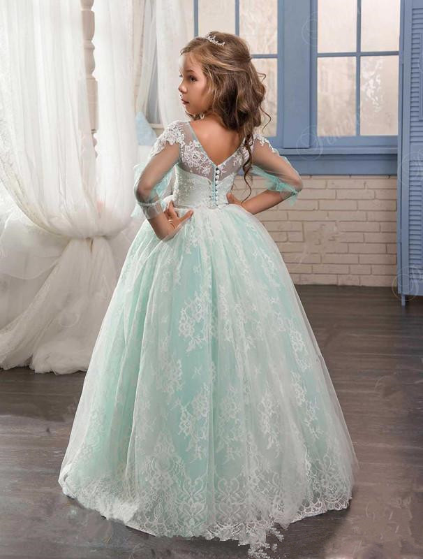 

Burgundy Girls Pageant Dresses For Little Girls Blue Gowns 2018 Toddler Turquoise Kids Ball Gown Glitz Flower Girl Dress Weddings Beaded