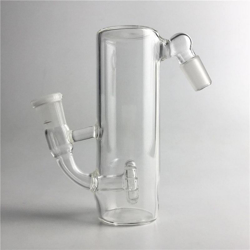 

5 inch glass bong ash catcher with 14mm 18mm male female thick pyrex glass smoking water pipes ashcatcher