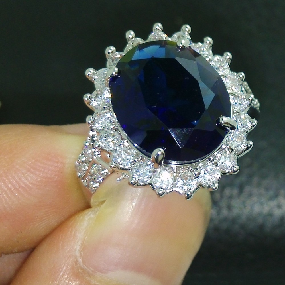

Fashion Jewelry Valuable Jewellery birthstone 5A Zircon stone 10KT White Gold Filled Wedding Band Ring Sz 6/7/8 Free shipping