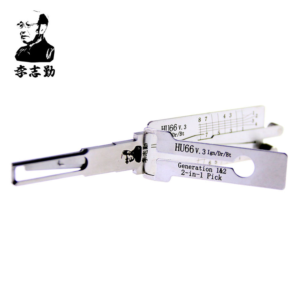 

Mr. Li's Original Lishi HU66 V.3 2in1 Decoder and Pick - Best Automotive Locks Unlock Tools on the Market