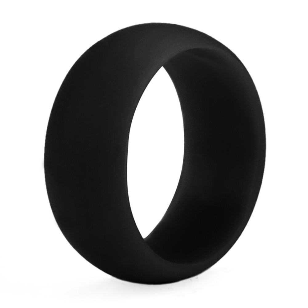

Hot sale Silicone Wedding Rings Women s Hypoallergenic O-ring Band Comfortable Lightweigh Men Ring for Couple Design Fashion Jewelry Gift
