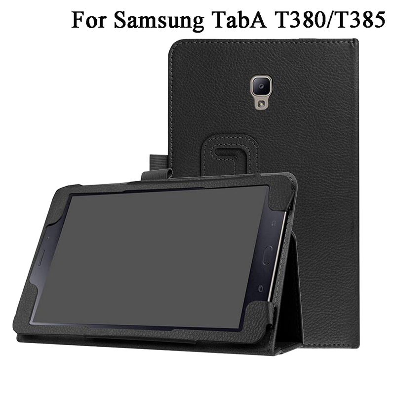 

PU Leather Cover for Samsung Galaxy Tab A 8.0 2017 T380 T385 SM-T385 Tablet Stand Case Folio