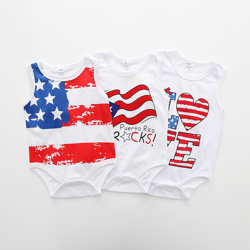 Half Puerto Rico Flag Half USA Flag Love Heart Long Sleeve Infant Baby Bodysuit for 6-24 Months Bodysuit