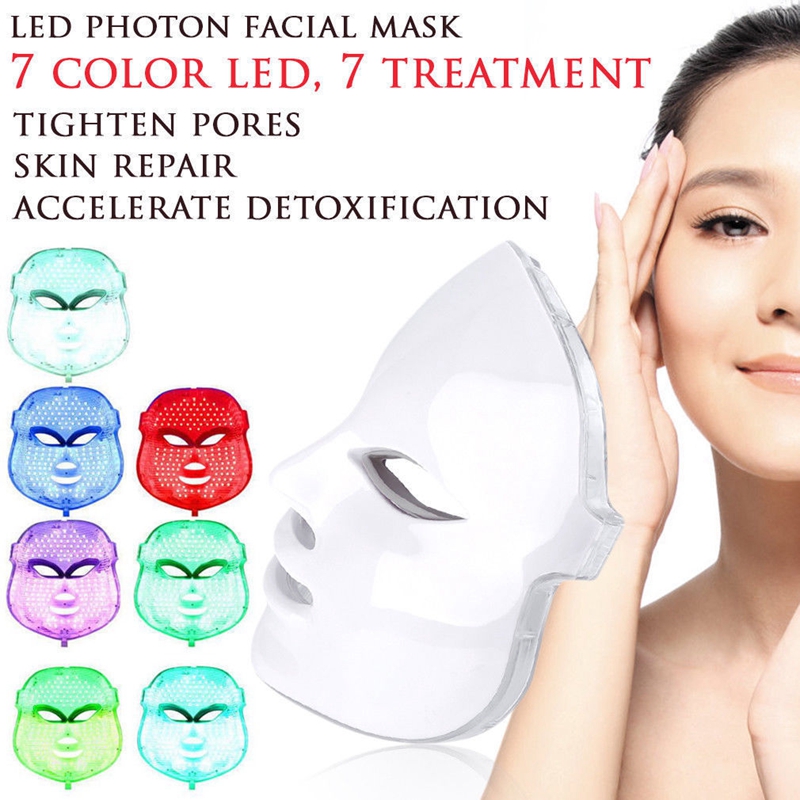 

LED Light PDT Photon Therapy Skin Care Rejuvenation Facial Mask Massage SPA Wrinkle Removal 7 Colors
