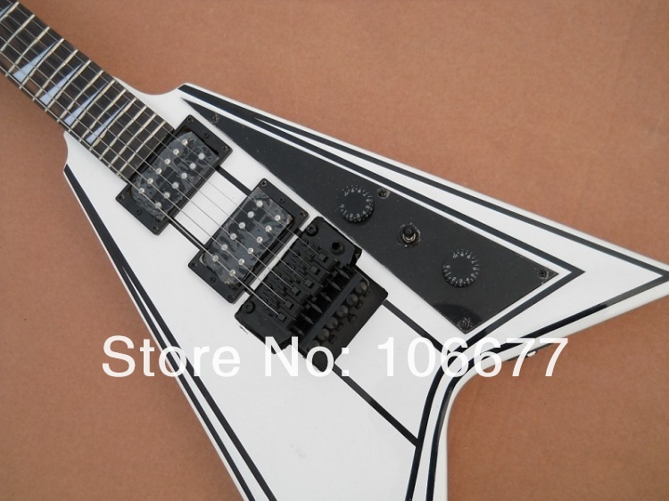 

2013 new arrival factory guitar flying v custom black electric guitar in stock