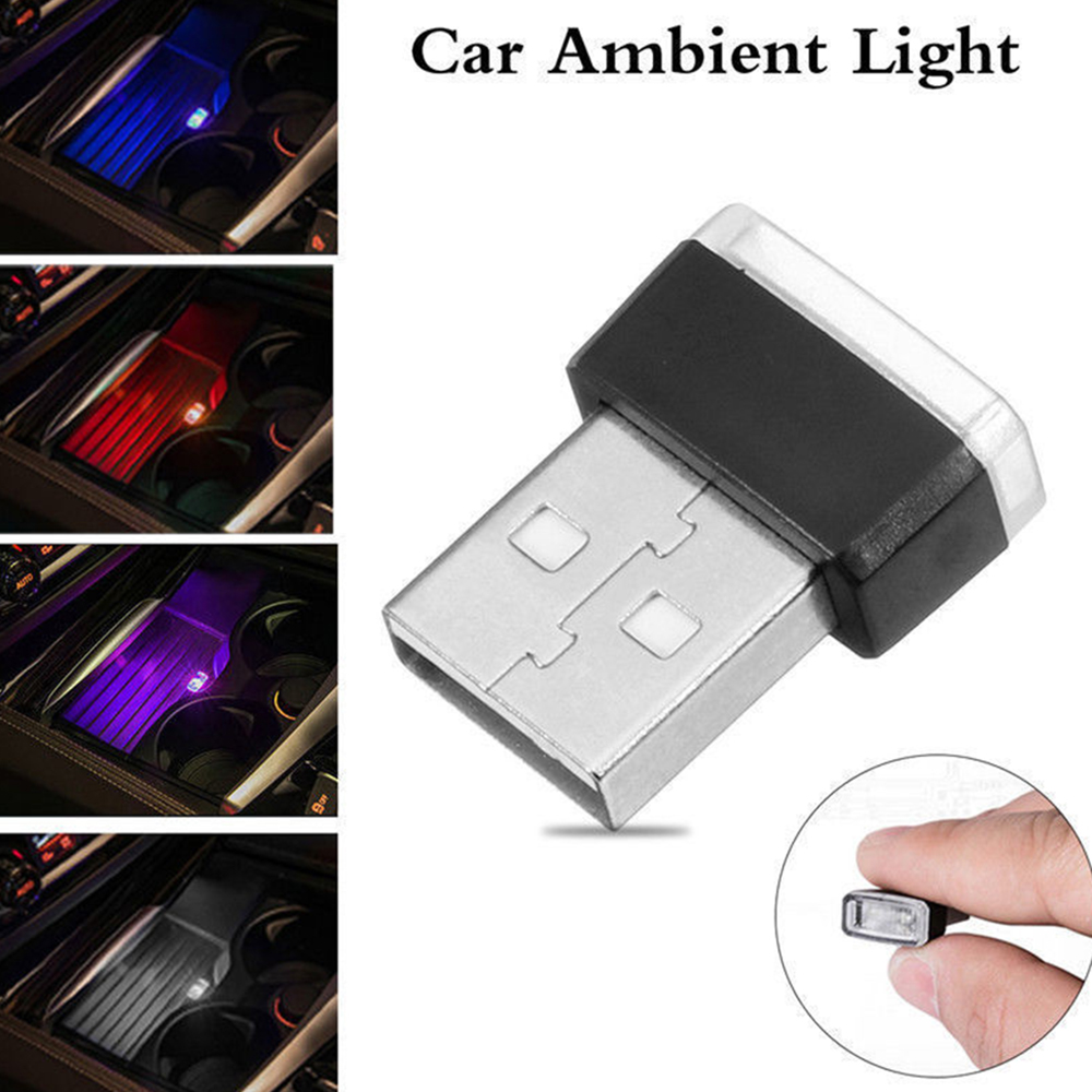 

USB LED mini Wireless Car Interior Lighting Atmosphere Lights Home Lamp Accessory Universal