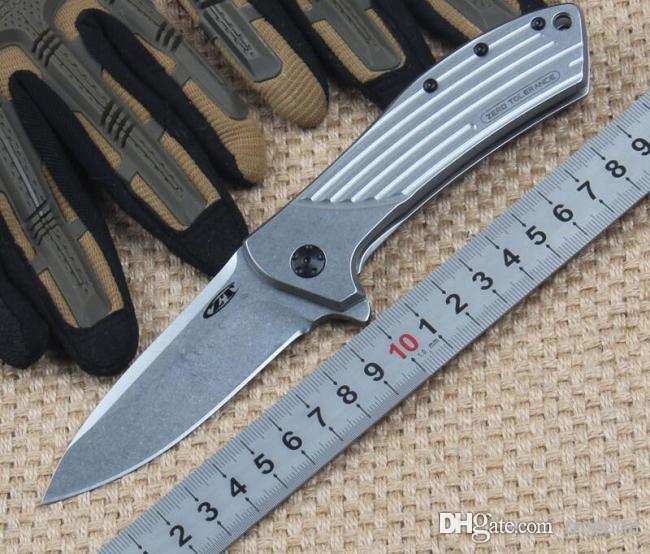 

ZT Zero Tolerance 0801 ZT0801 d2 blade Folding knife 60HRC STEEL handle gift knife 1pcs freeshipping