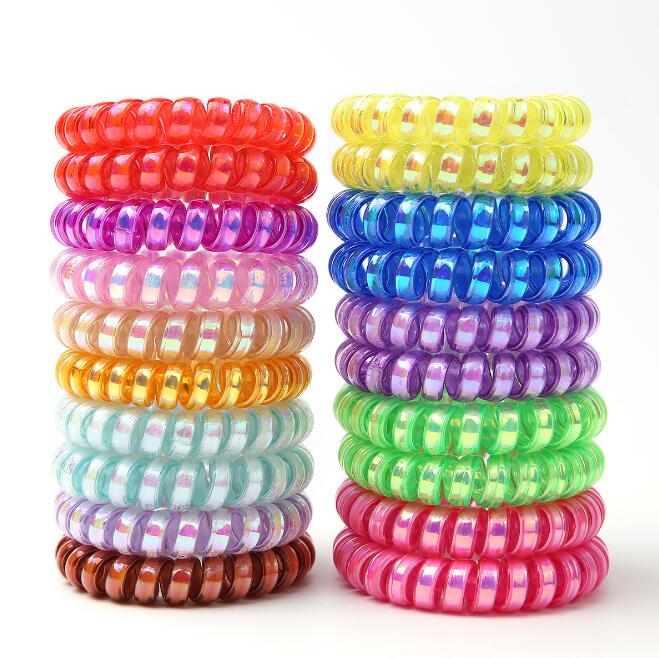 

PinkycolorTelephone Wire Cord Headbands for Women Elastic Hair Bands Rubber Ropes Hair Ring Girls Hair Accessories Wholesale