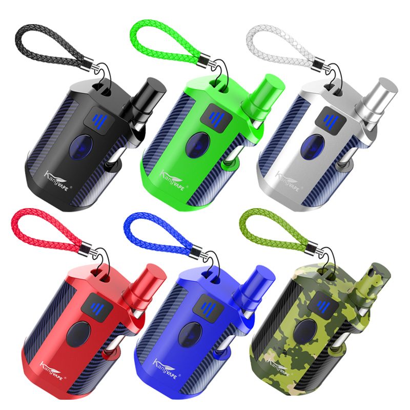 

Authentic Kangvape TH710 TH-710 Start Kit Ceramic Coils Preheating Variable Voltage Preheat Battery BOX MOD 6 Colors For Red Cap CE3 G2 92A3, Black