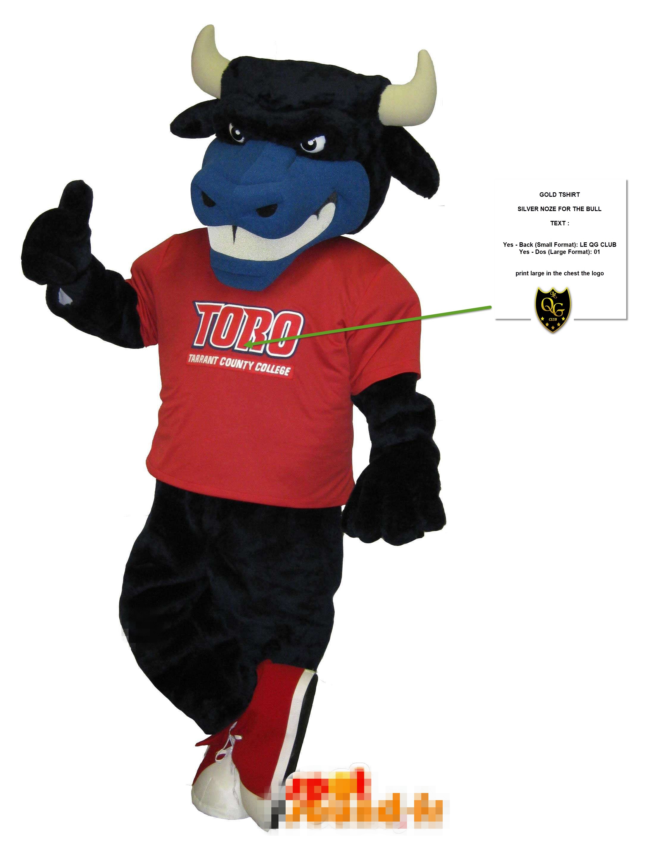 gold tshirt silver noze for the bull print large in the chest the logo Cattle mascot costume fancy carnival costume free shipping-image-421799512