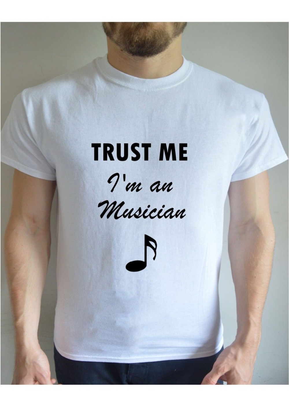 Trust Me Im A Guitarist Black Adult T-Shirt