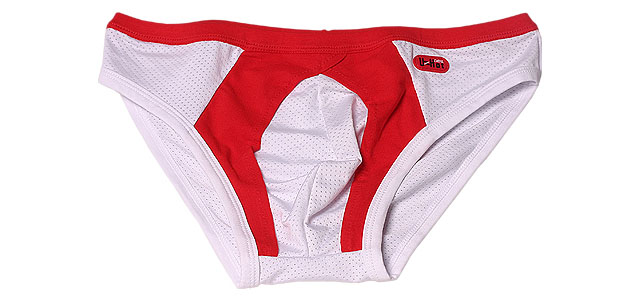 

#13008 Breathable mesh holes Sexy men's underpants U bag quick-dry sports briefs underwear, Black