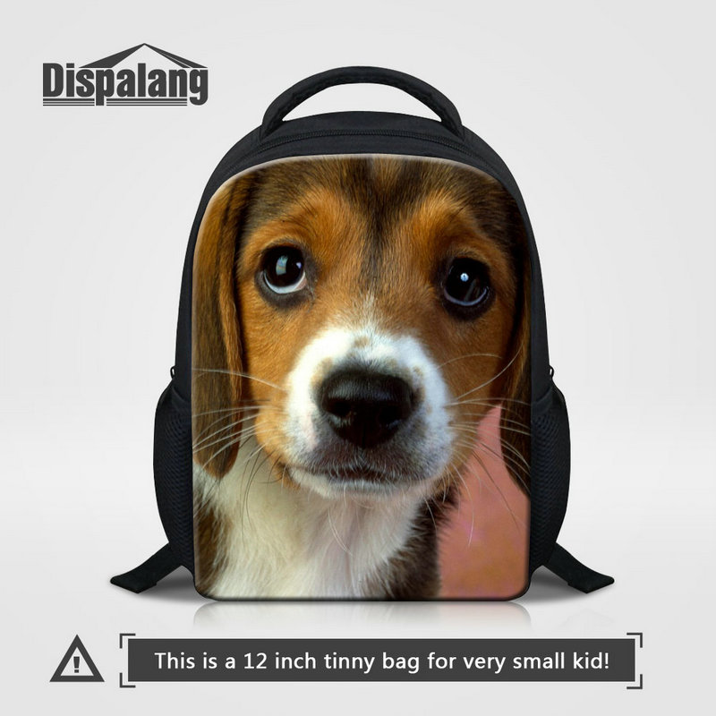 

New Style School Bag For Children Mini 12 Inch Shoulder Bags Kids Casual Bagpack Dog Animal Printing Child Bookbag For Kindergarten Backpack, As the picture show