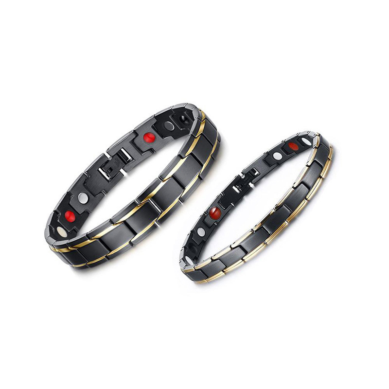 

316L Stainless Steel Health Energy Bracelet Men s Titanium Steel Bio Magnetic Therapy Power women's Bangle For couple Fashion Jewelry Gift