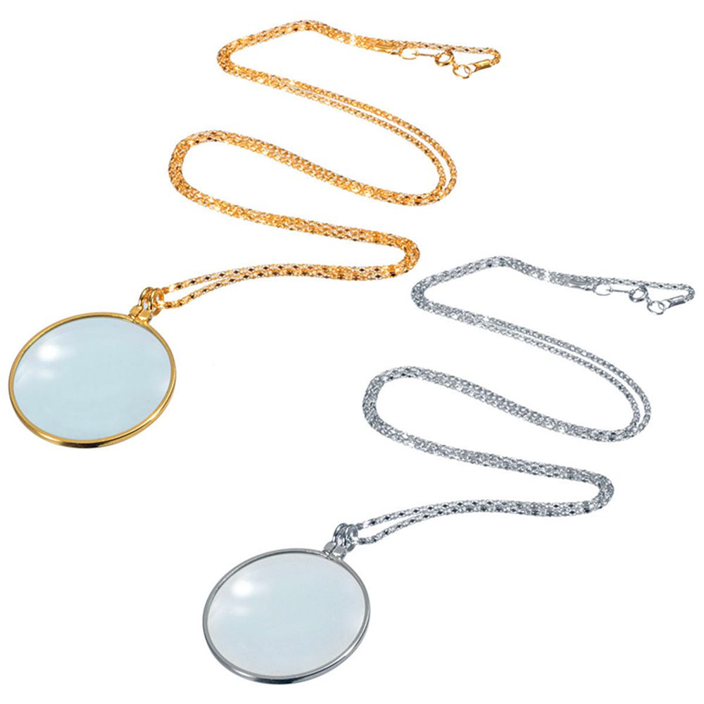 

Monocle Lens Necklace With 5x Magnifier Coin Magnifying Glass Pendant
