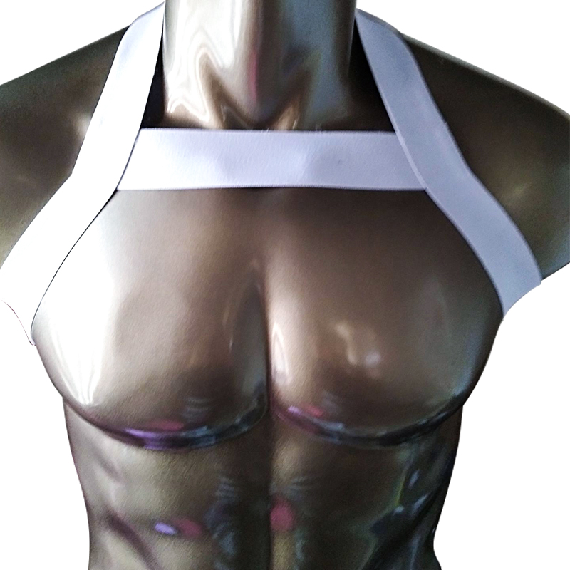 Man Sexy Elastic Shoulder Chest Strap Hot Mens Harness Body Bondage Chest Belt Lingerie Performance Costume With Arm Wrist Band-image-424007040