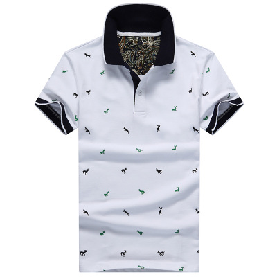 

2018 Summer Polos Newest Wholesale Price Adult Cotton Polo Shirt Men's Regular-Fit Quick-Dry Golf Polo Shirt, White;black