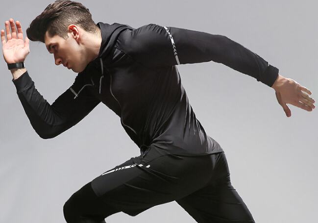 

Men's Tracksuits Men Sports Suits Spring Summer Winter 4pcs Suit Jacket Short Pants Tshirts Clothing Set, Black