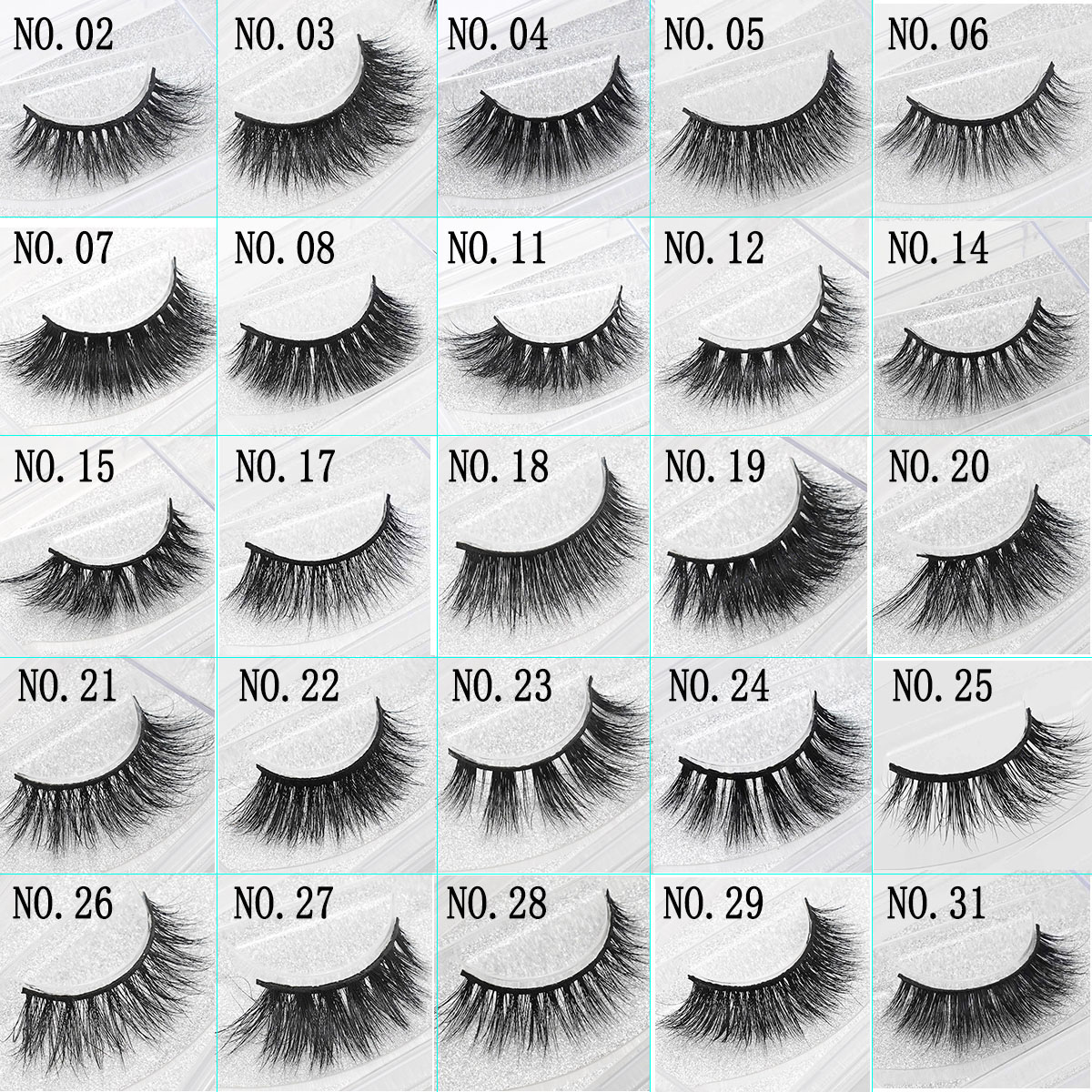 

3D Mink False Eyelashes Handmade Natural Long Soft Premium Quality Real Mink False Lashes Women Makeup Reusable Eyelashe 1 Pair pack