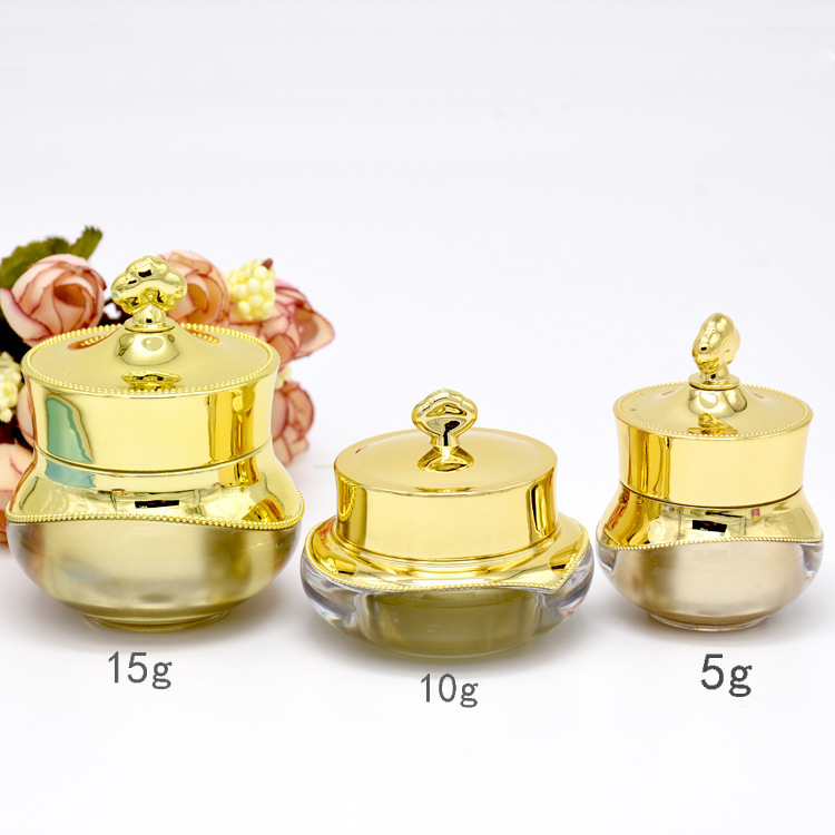 

5/10/15g Crown Shape Plastic Refillable Bottles Empty Pot Bottles Makeup Jar Travel Face Cream Lotion Cosmetic Container Hot Sale