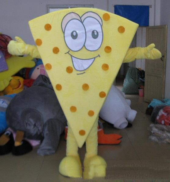

2018 Hot sale newyellow colour cheese mascot costume for adult to wear for sale, As picture