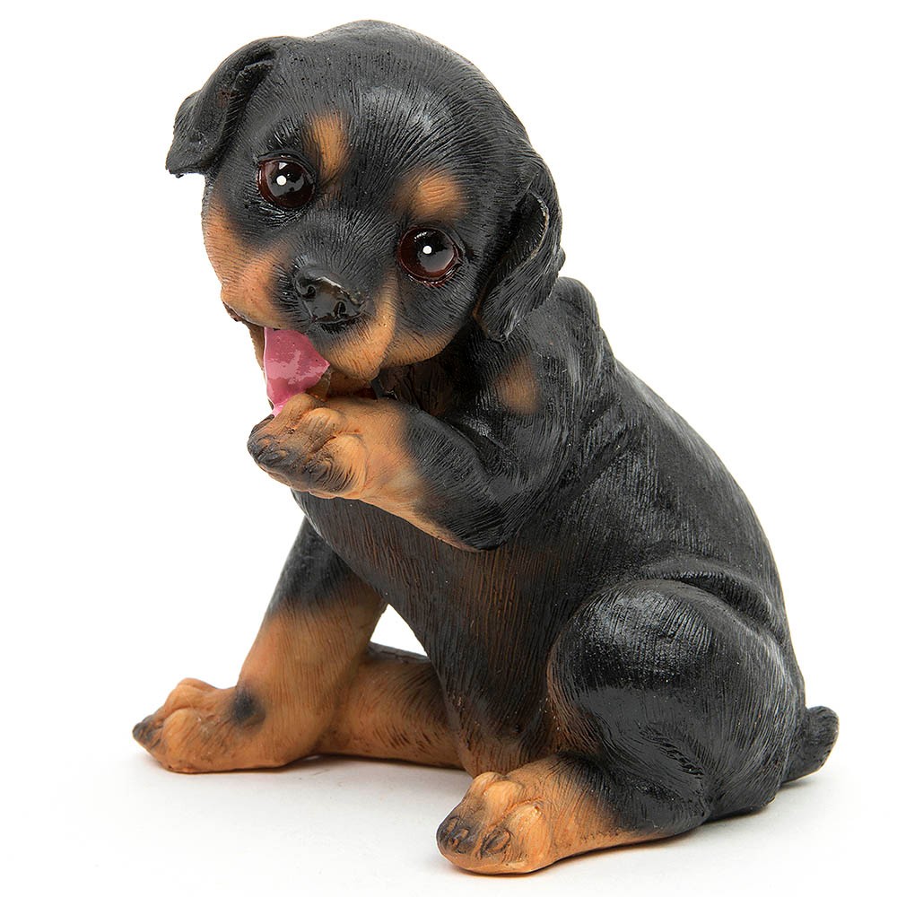 resin rottweiler statue