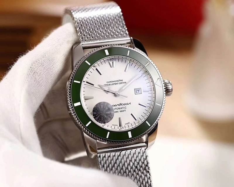 

Top super factory latest super marine series 42mm men's luxury watch Asia 8215 self-moving movement ceramic bezel with multi-color dial