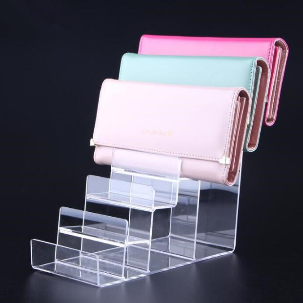 

Free shipping Wallet display stand Acrylic purse display rack watch glasses cigarette phone Cosmetic Nail polish holder showing stand