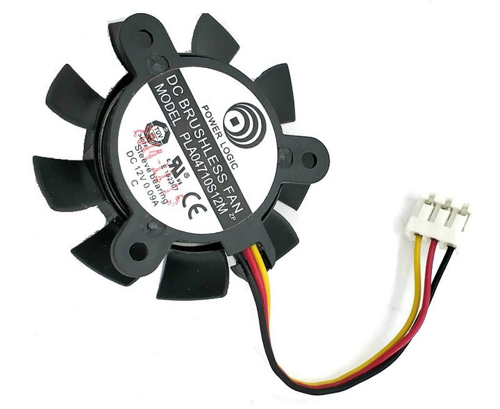 

PLA04710S12M 37mm diameter 25mm pitch 12V 0.09A 3 lines Graphics radiator fa