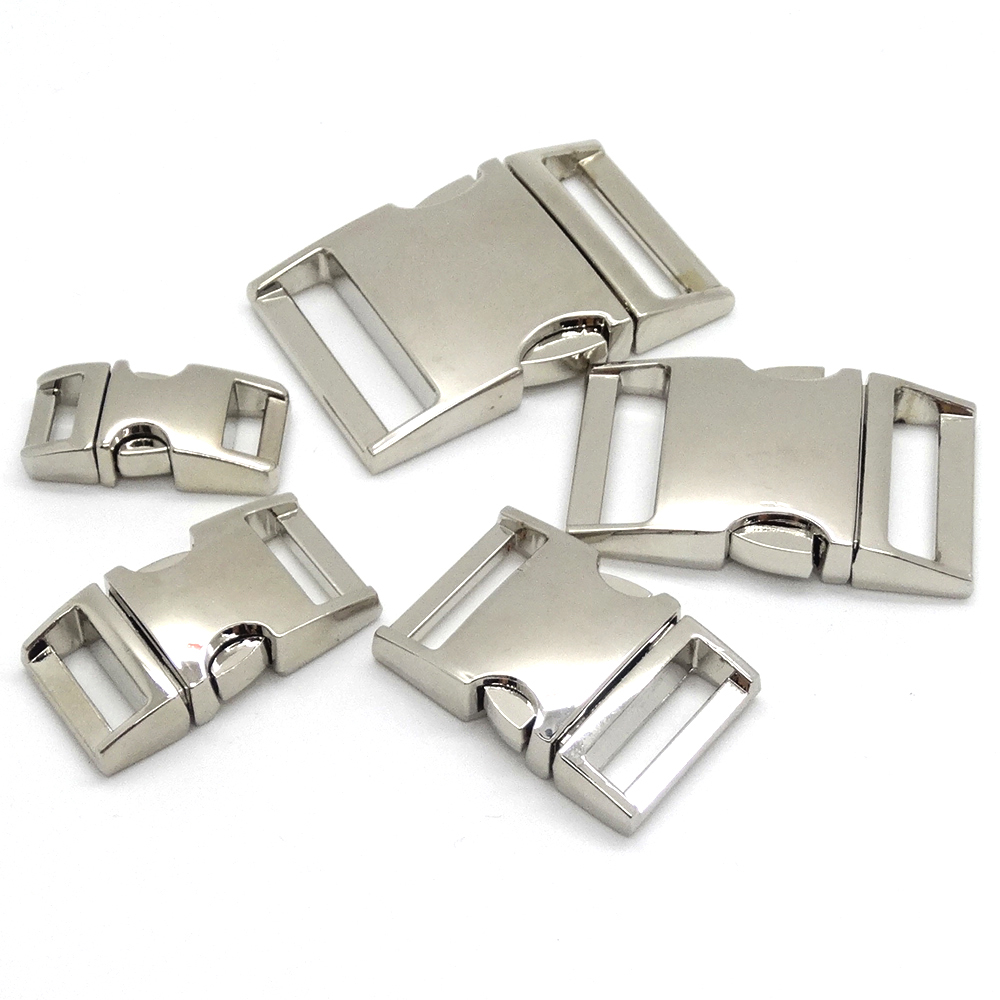 

10pcs/lot Side Release Curved Metal Buckle for Bag DIY Paracord Buckles For Bracelet