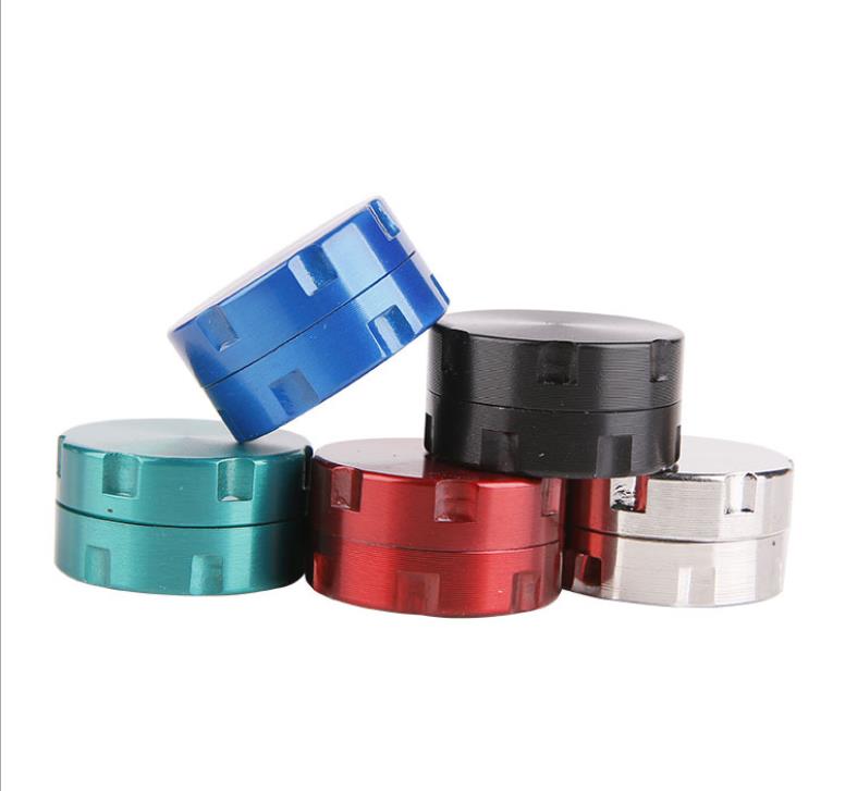 

Mini portable metal smoke grinder 2 layer 30mm zinc alloy cigarette filling cigarette filling cigarette lighter